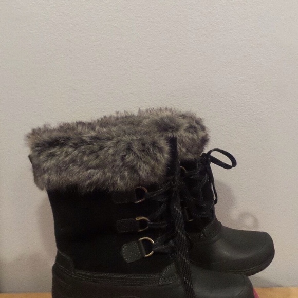 NEW KHOMBU SLOPE WINTER BOOTS BLACK ALL TERRAIN SIZE 10 WATERPROOF NIB - Picture 5 of 8